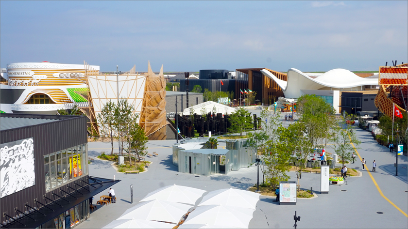 大阪・関西万博を盛り立てる植栽が安らぎの空間を演出